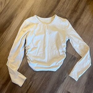 Lululemon side scrunch crop long sleeve